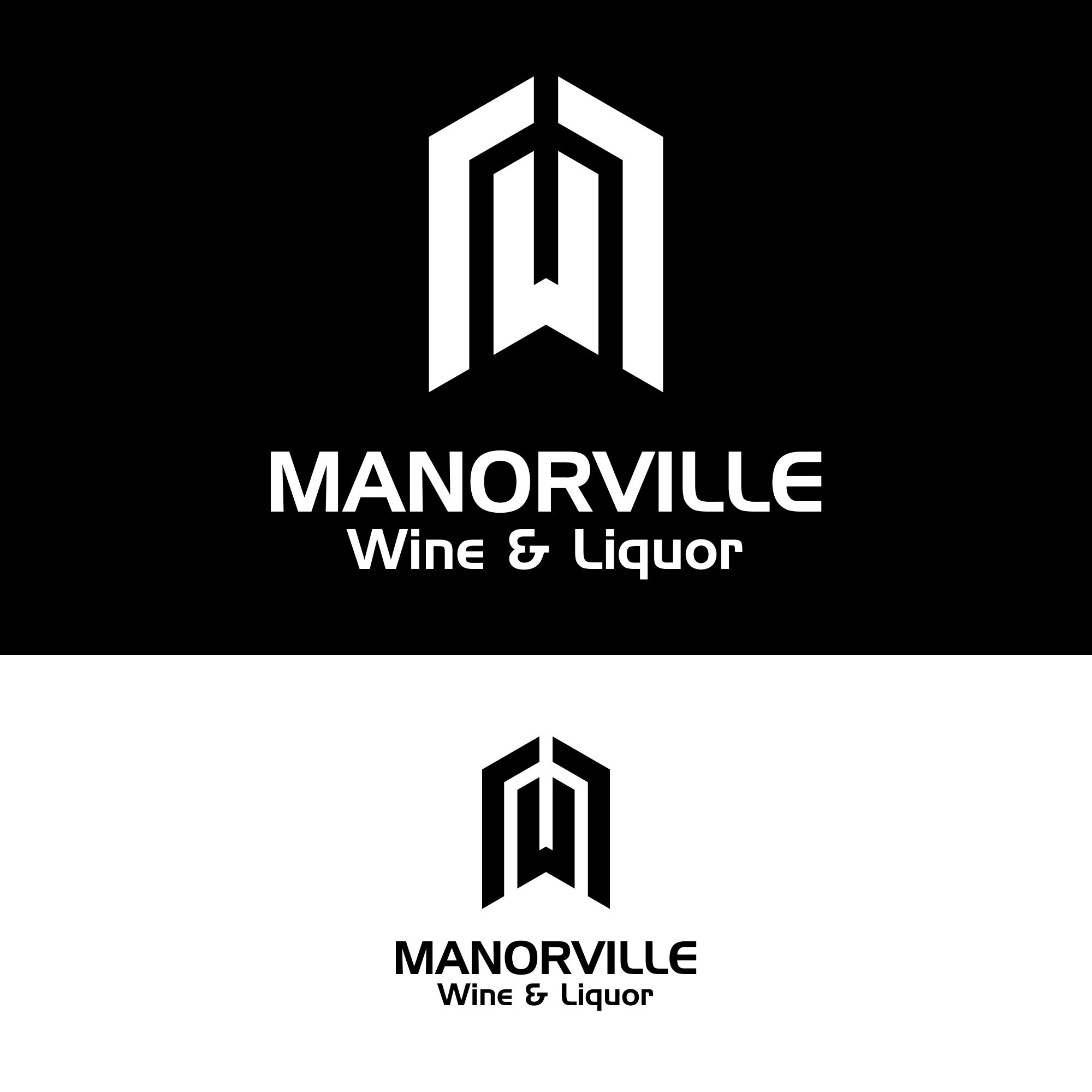 Logo Design for Manorville Wine & Liquor by Pangestu 9 Design 24388317