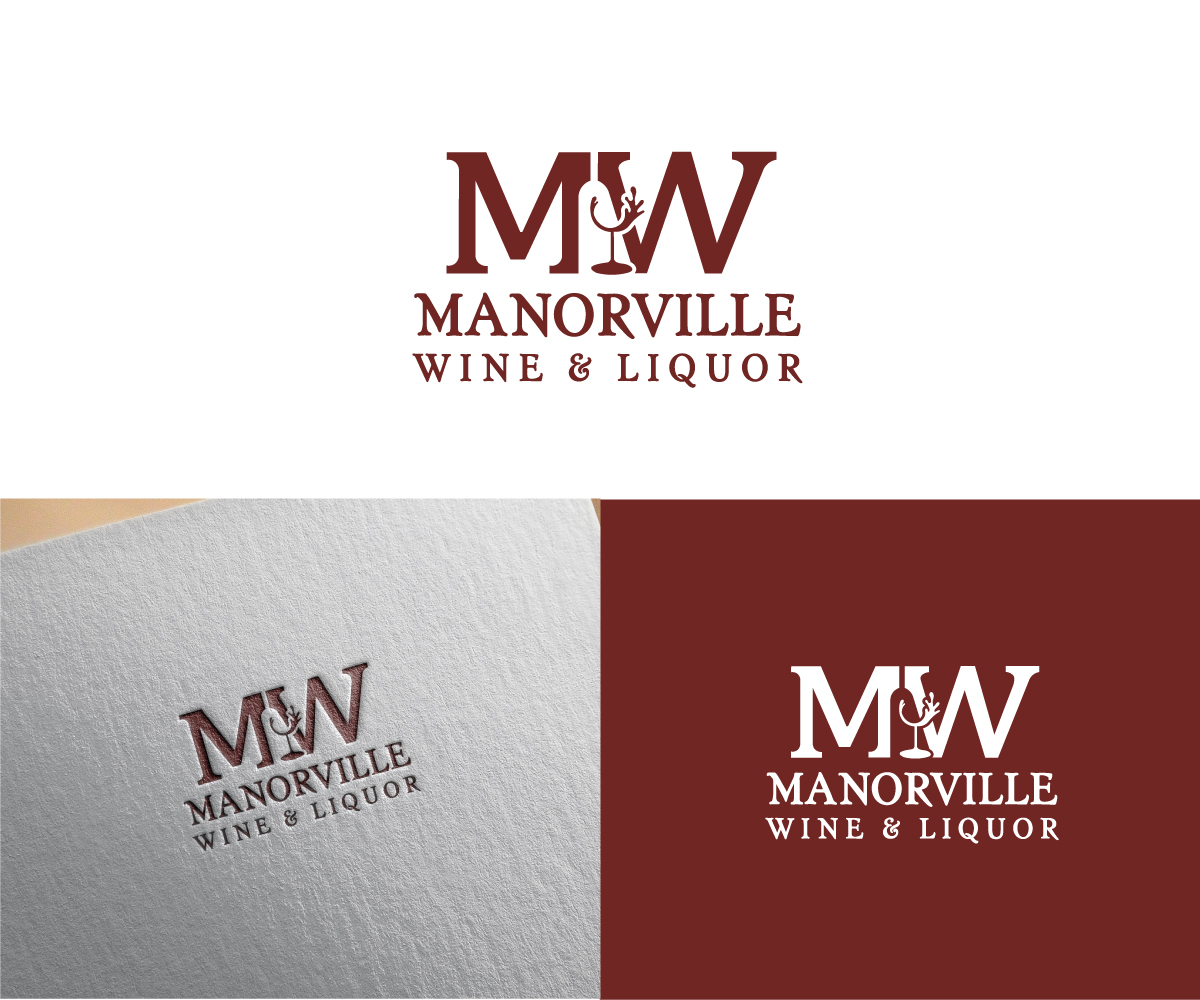 Logo Design for Manorville Wine & Liquor by QuynhAnh Design 24390525