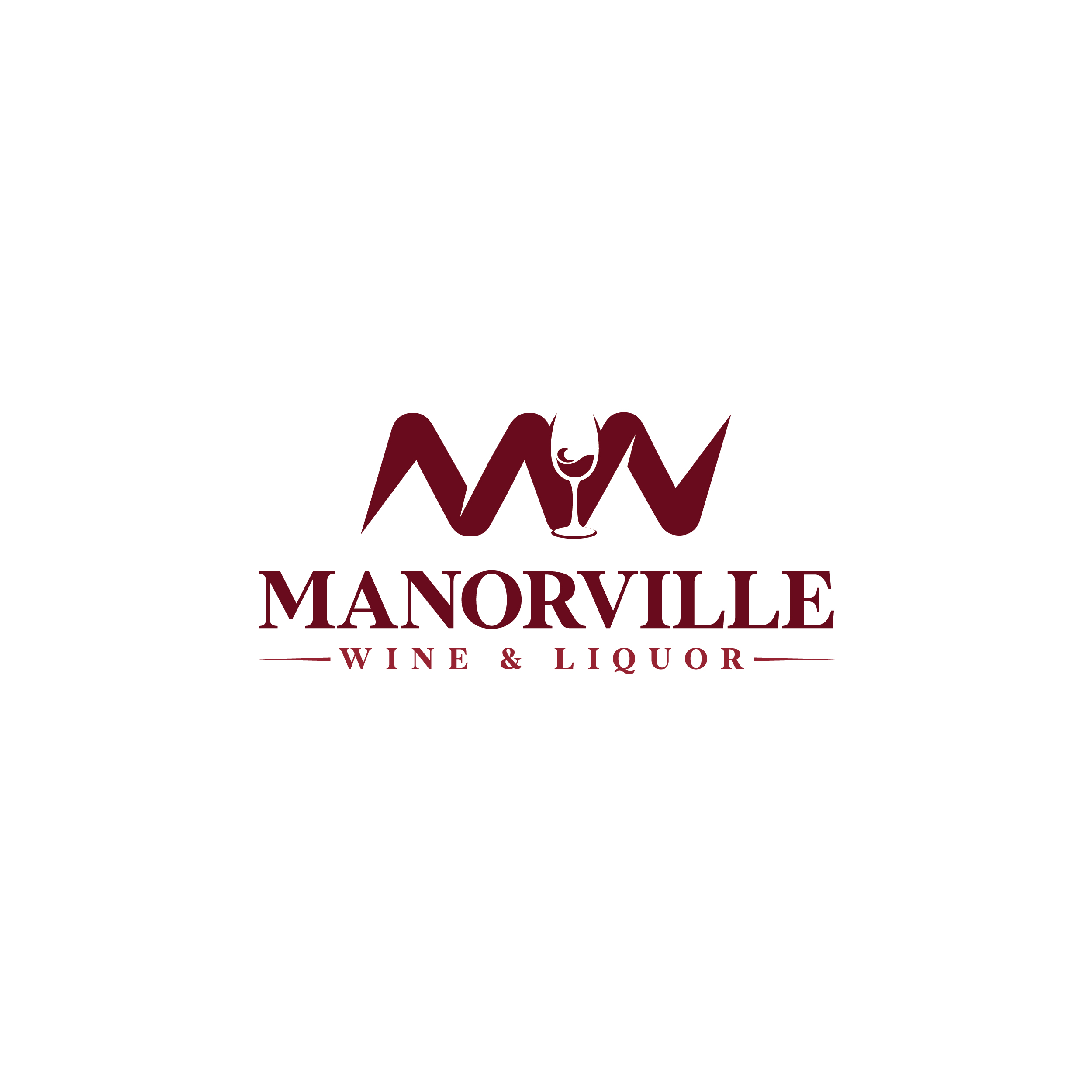 Logo Design for Manorville Wine & Liquor by ArtisticQuest Design