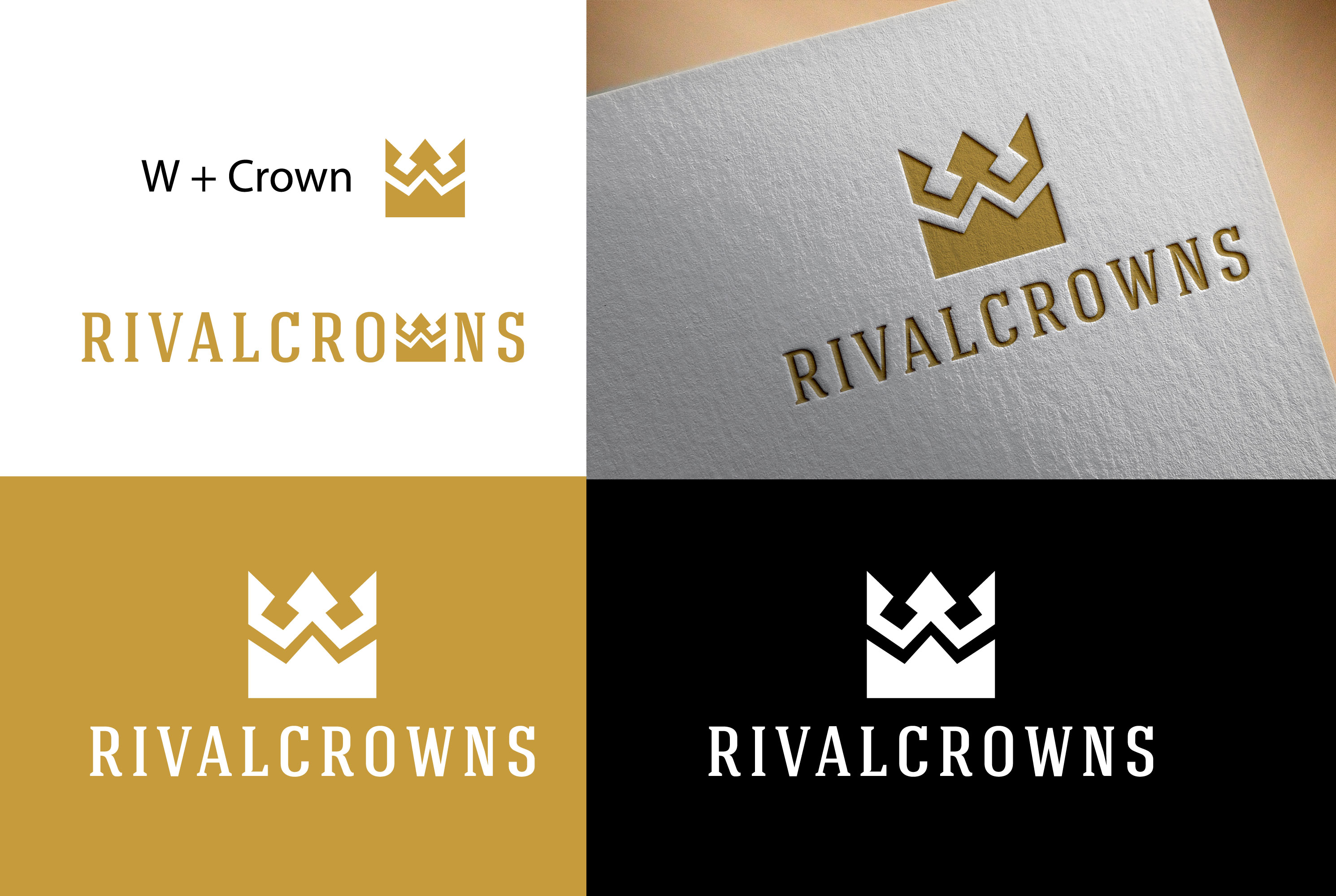 Bold, Serious Logo Design for RIVALCROWNS by Mongsh | Design #24368546