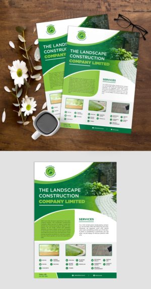 Landcape Construction Company needs a flyer to catch attention | Flyer Design by ZeneFashions