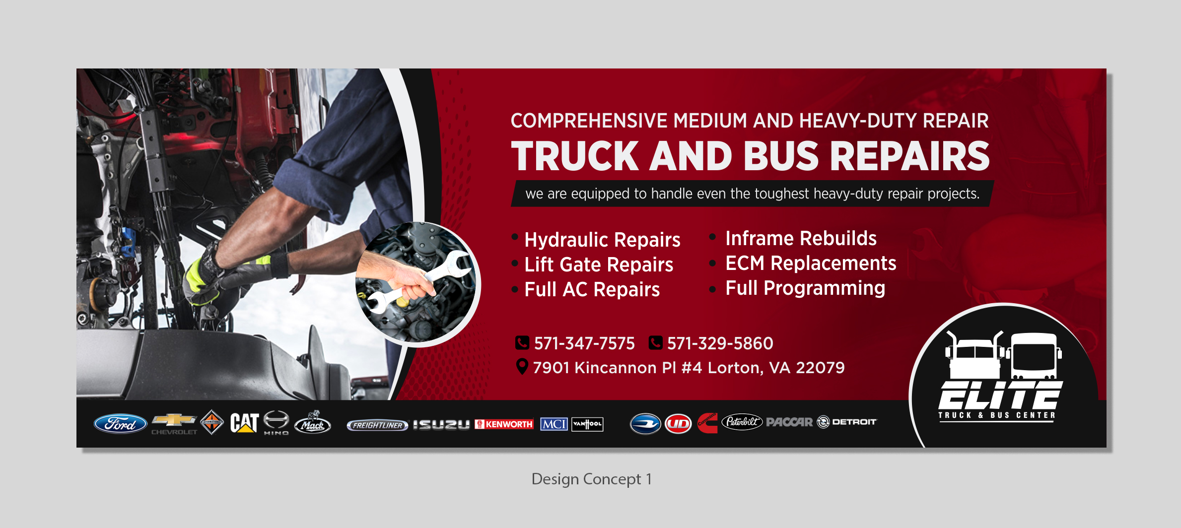 Design de Bannière  par D Creative pour Elite Truck & Bus Center | Design #24373324