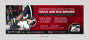 Banner Ad Design by D Creative for Elite Truck & Bus Center | Design: #24373324