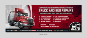 Banner Ad Design by D Creative for Elite Truck & Bus Center | Design: #24411874