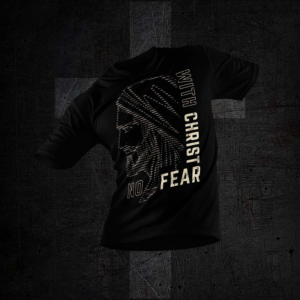 With Christ No Fear | Diseño de Camiseta por Yafi Mridha