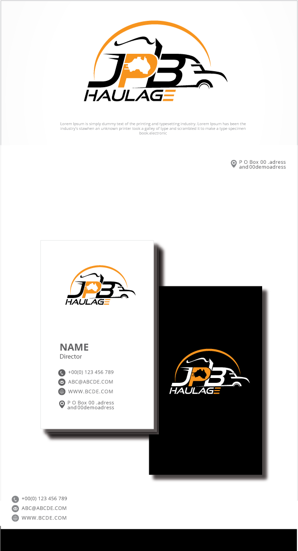 Logo-Design von graphicevolution für JPB Haulage | Design #24365495