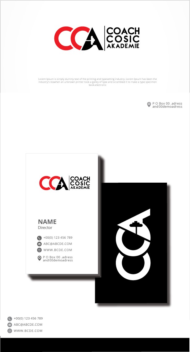 Diseño de Logo por graphicevolution para Coach Cosic - Coaching Akademie | Diseño #24365285