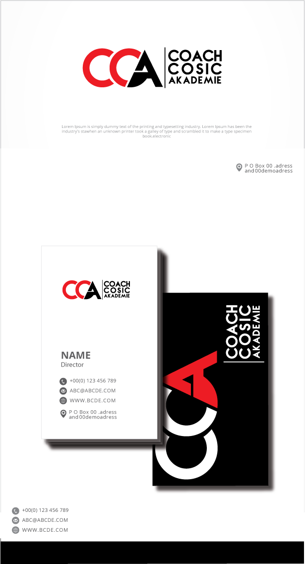 Diseño de Logo por graphicevolution para Coach Cosic - Coaching Akademie | Diseño #24365286
