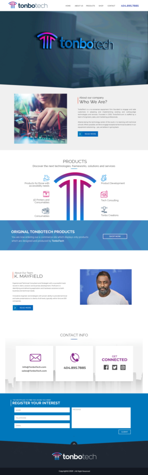 Web Design by webxvision for Tonbo Tech LLC | Design #24440535