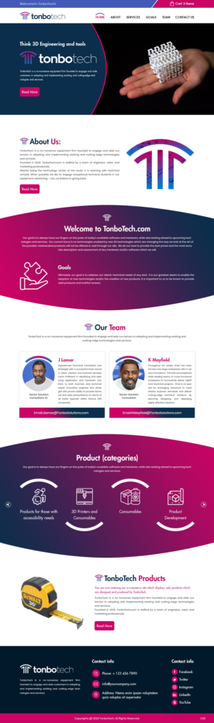 Diseño Web por pb para Tonbo Tech LLC | Diseño: #24367842