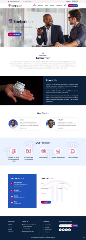 Web Design by pb for Tonbo Tech LLC | Design: #24367843