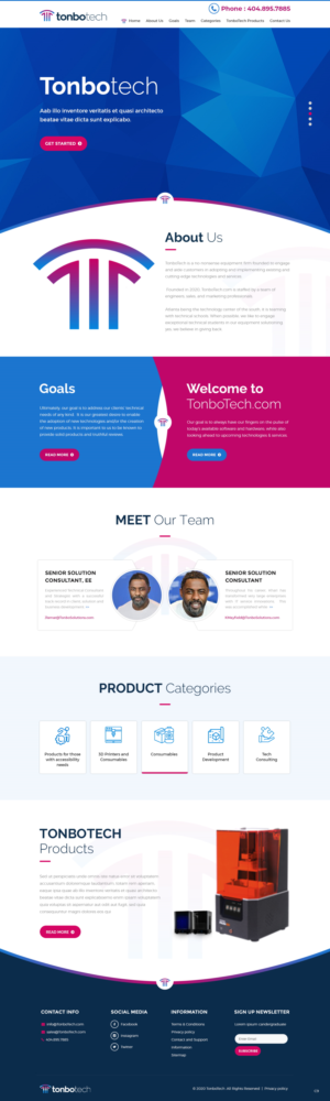 Diseño Web por pb para Tonbo Tech LLC | Diseño: #24367844