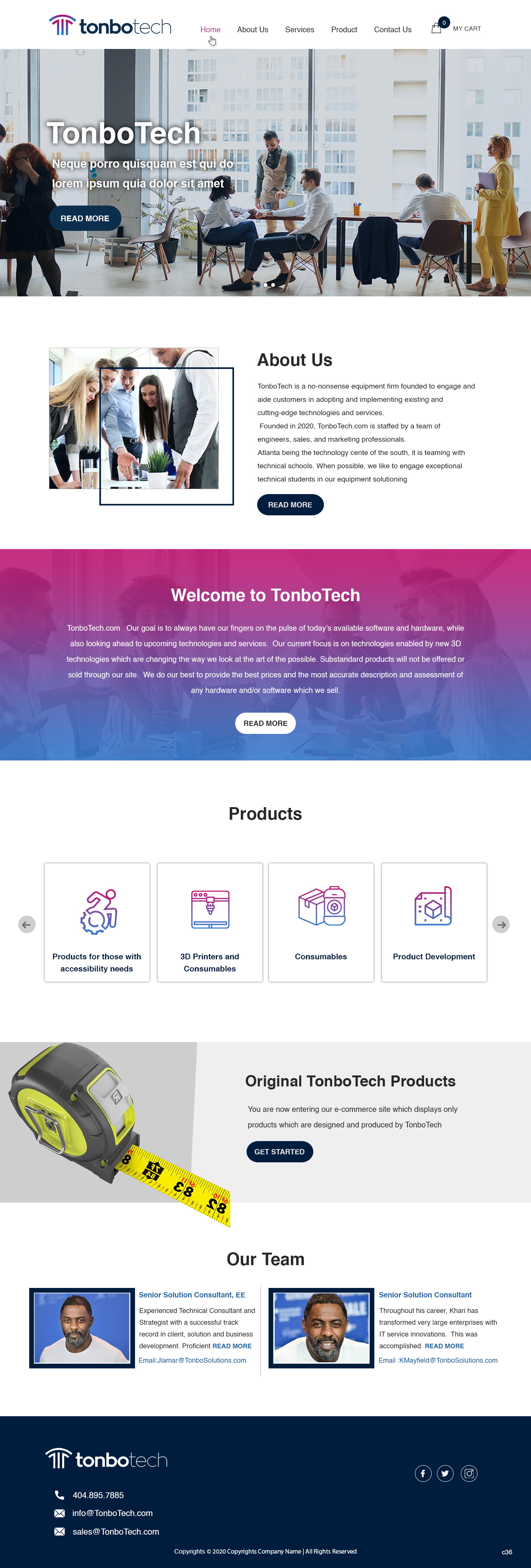 Web Design by pb for Tonbo Tech LLC | Design #24374806