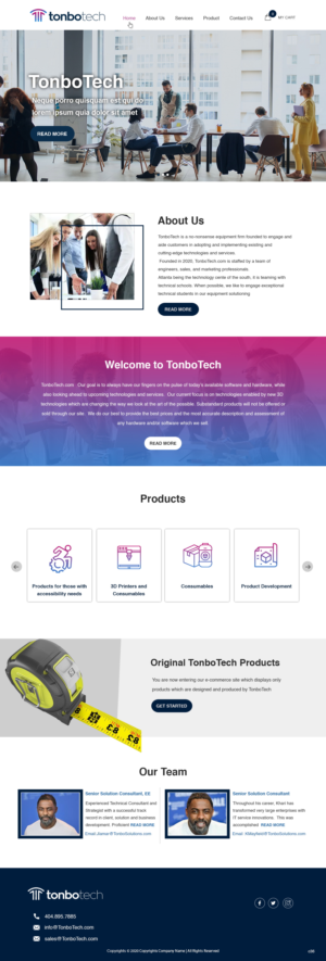 Diseño Web por pb para Tonbo Tech LLC | Diseño: #24374806