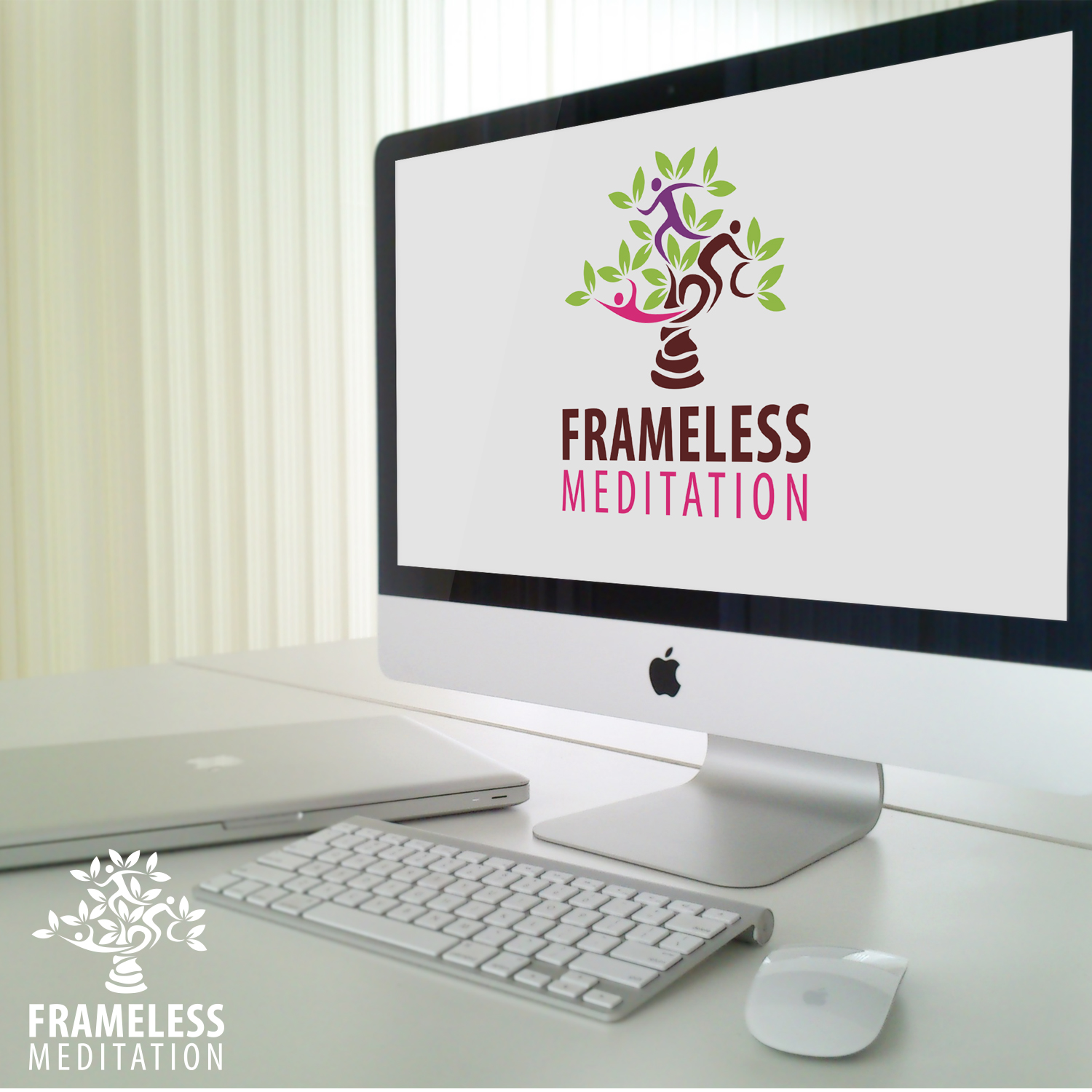 Logo Design by Zeeshan Aslam for Frameless Meditation | Design #24398021