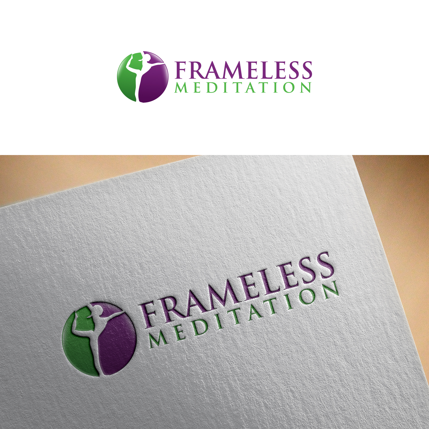 Logo Design by Zeeshan Aslam for Frameless Meditation | Design #24398022