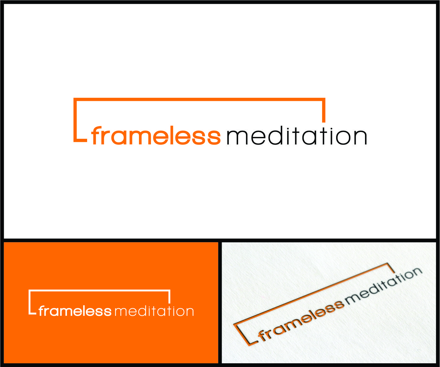 Logo Design by TZ'sign for Frameless Meditation | Design #24446635