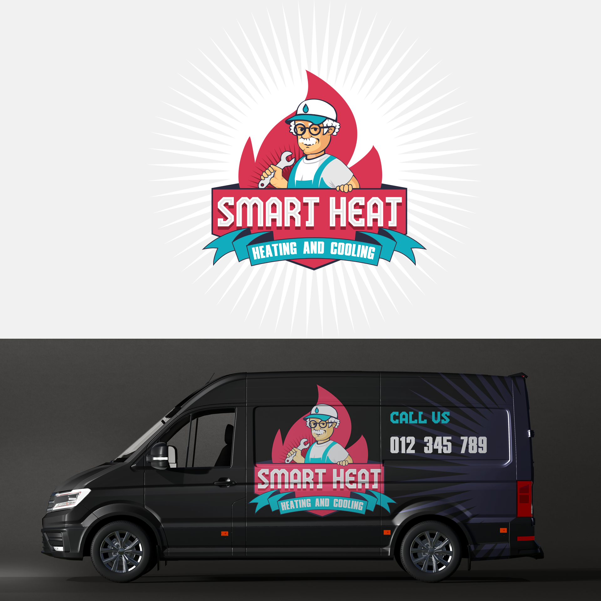 Logo Design by hybryd for Smart Heat | Design #24399965
