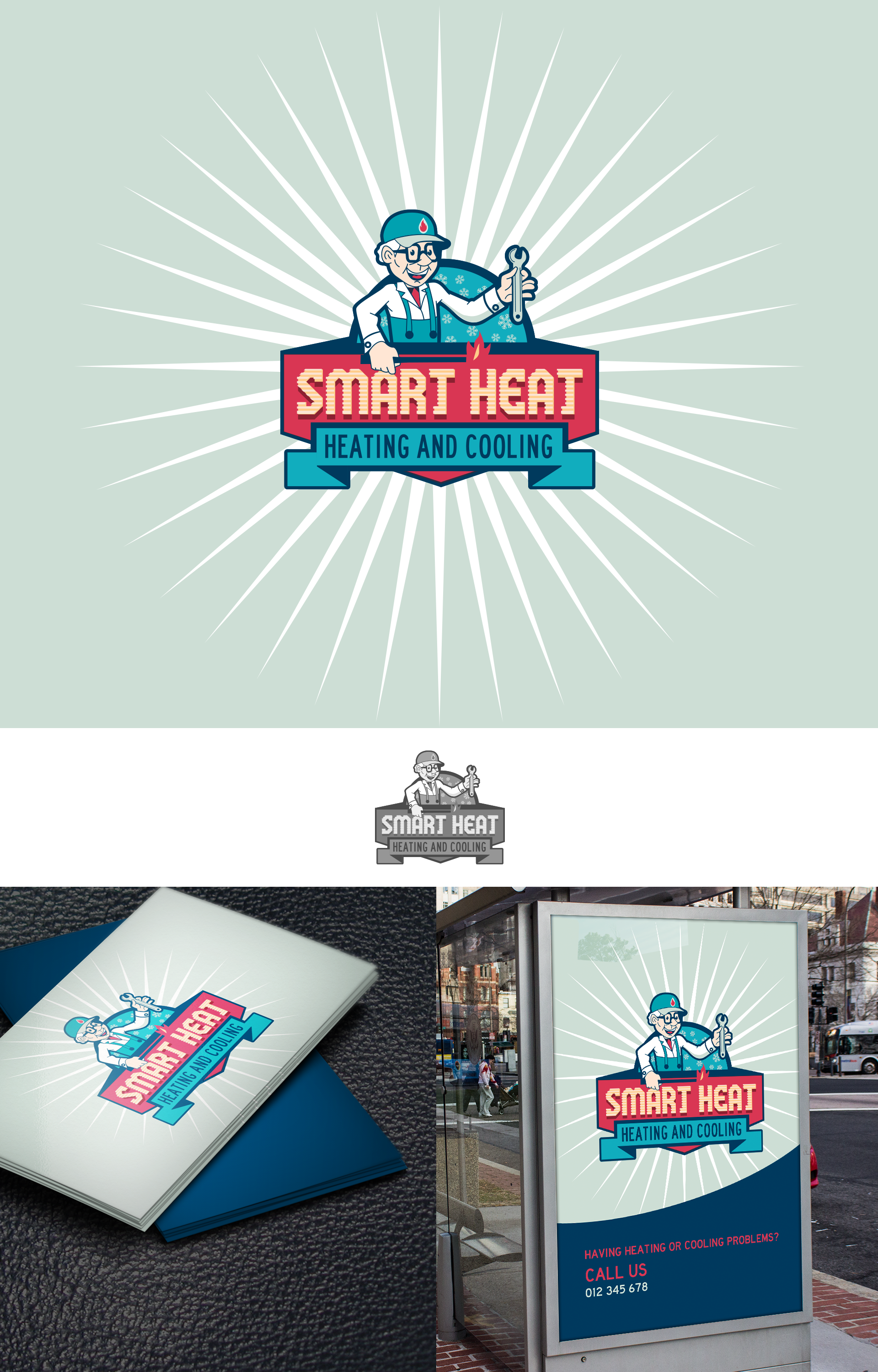 Logo Design by hybryd for Smart Heat | Design #24417215