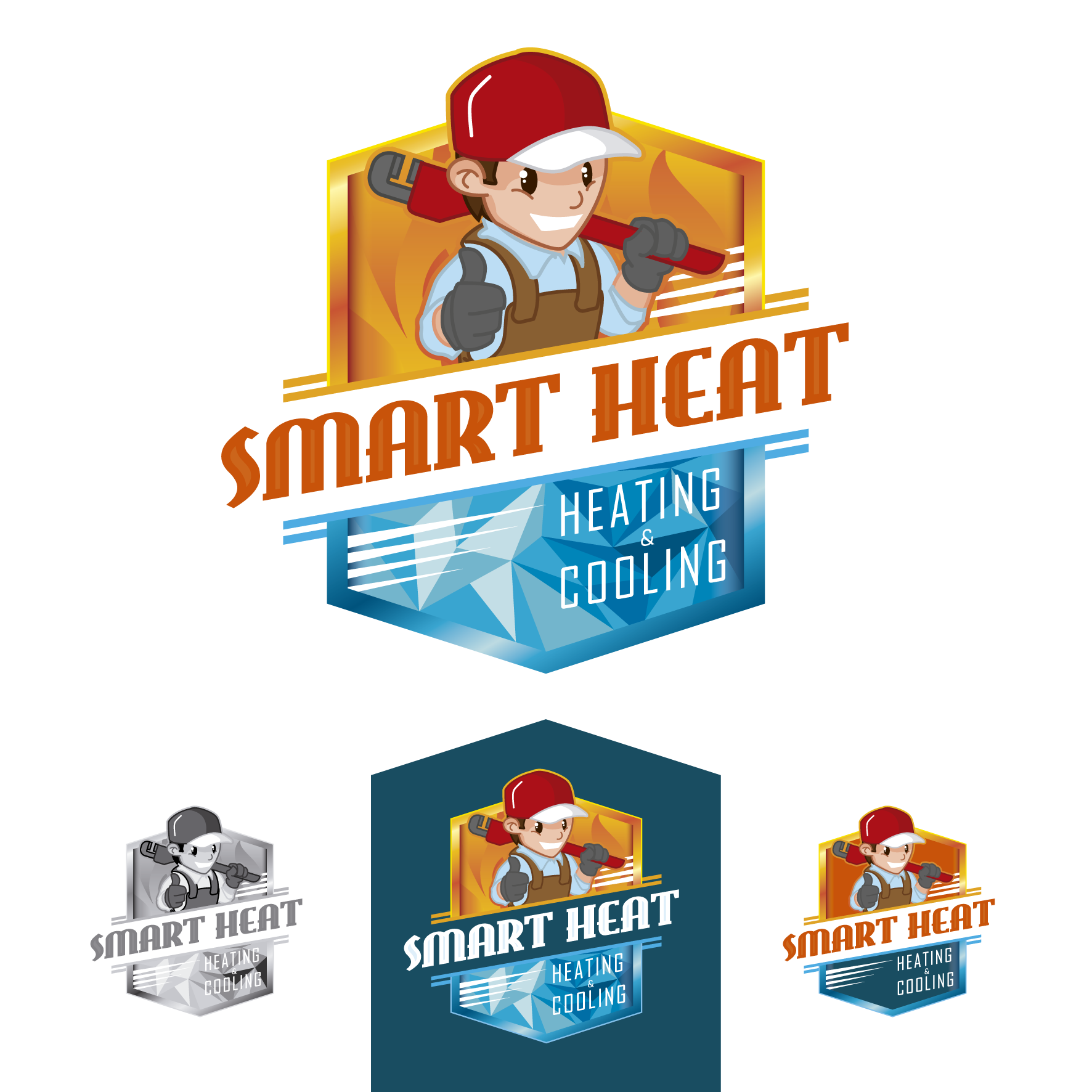 Logo Design by Gabriel T. Marques for Smart Heat | Design #24398422