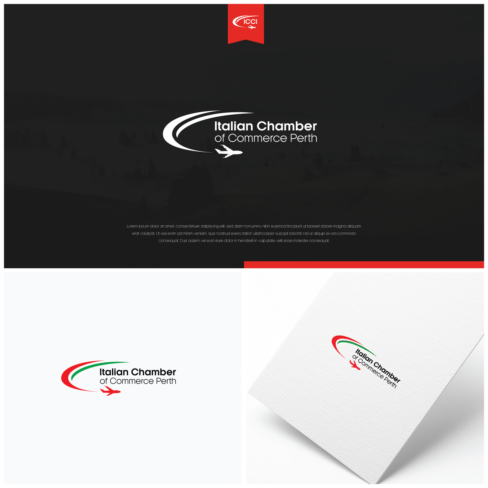 Logo Design by Shigh5 for Italian Chamber of Commerce and Industry Perth Inc. | Design #24373268