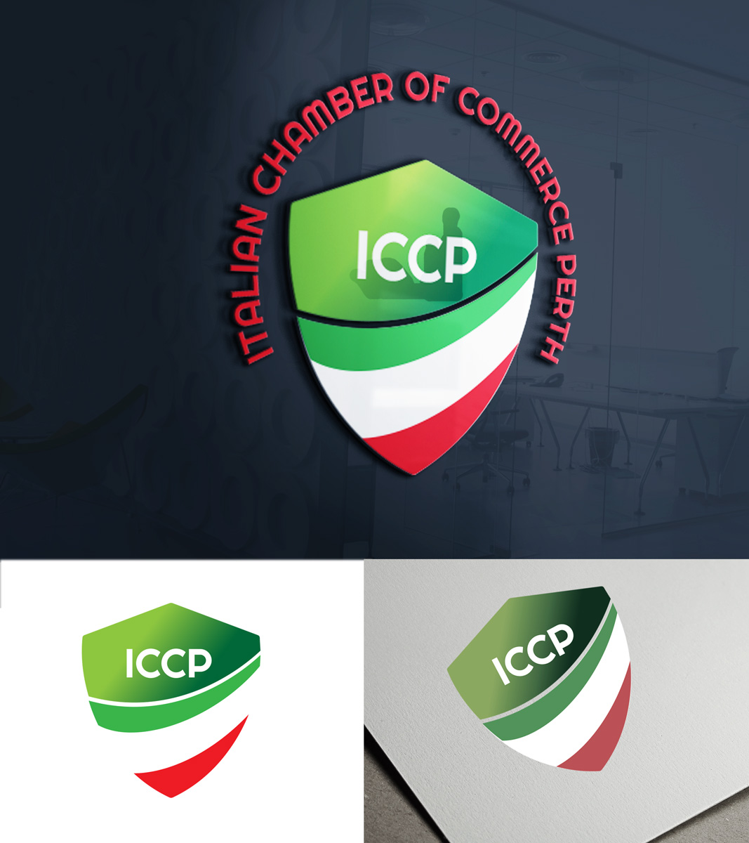 Logo Design by Wonderful design for Italian Chamber of Commerce and Industry Perth Inc. | Design #24374061