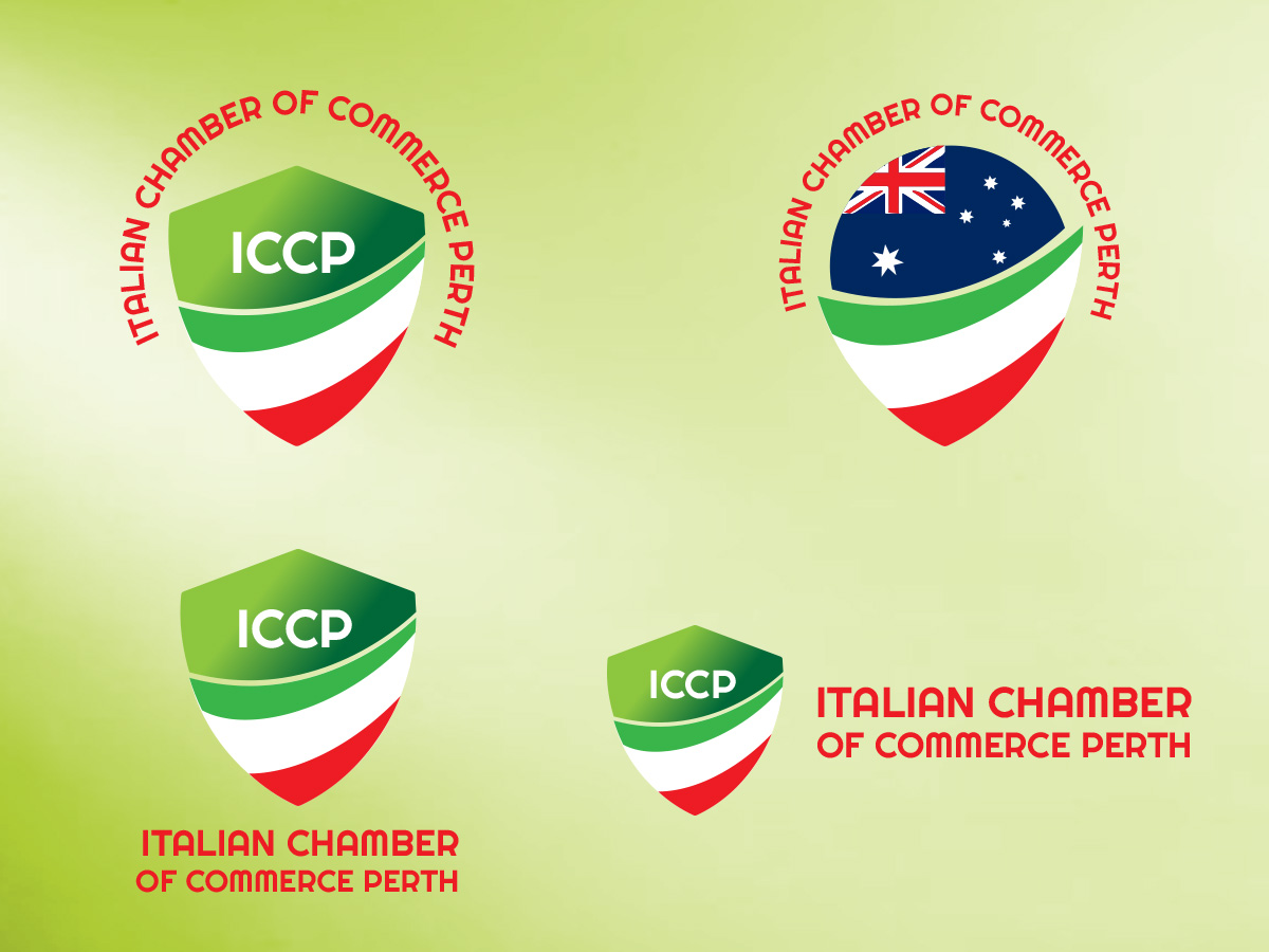 Logo Design by Wonderful design for Italian Chamber of Commerce and Industry Perth Inc. | Design #24374062