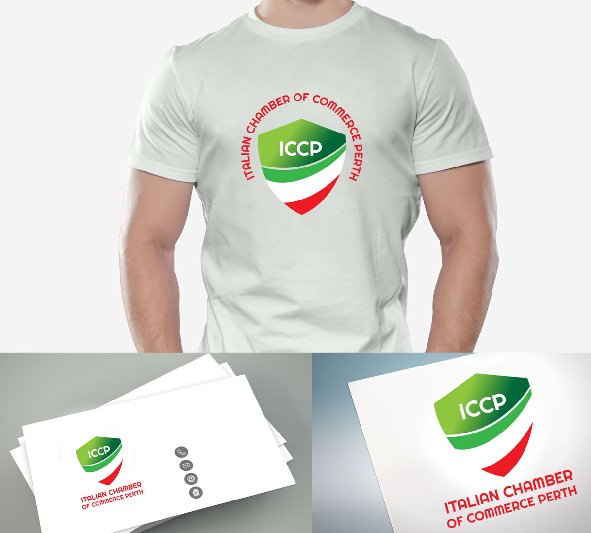 Logo Design by Wonderful design for Italian Chamber of Commerce and Industry Perth Inc. | Design #24374084