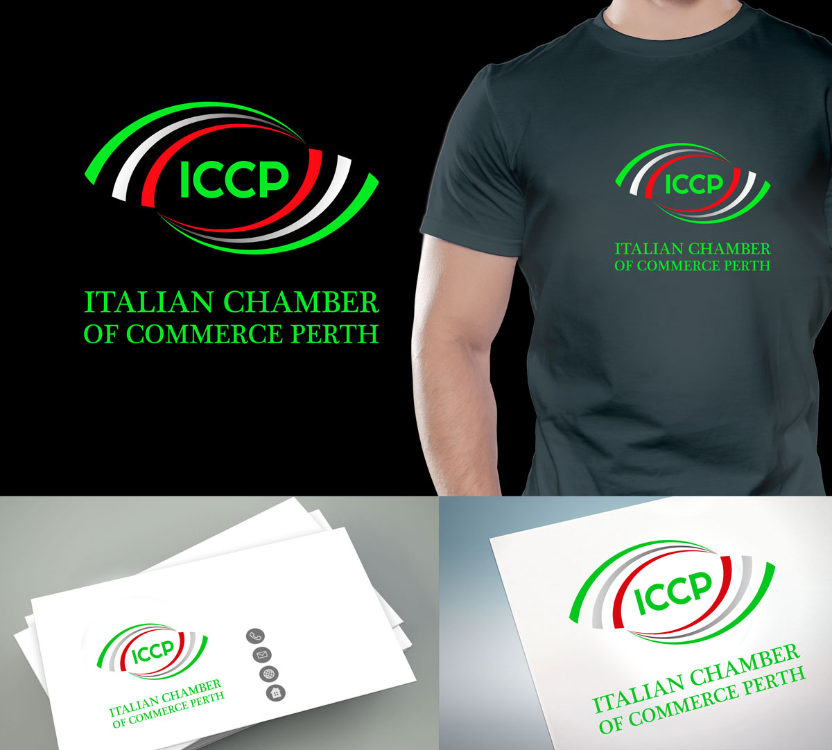 Logo Design by Wonderful design for Italian Chamber of Commerce and Industry Perth Inc. | Design #24374611