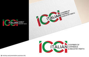 Logo Design by Rubia@ for Italian Chamber of Commerce and Industry Perth Inc. | Design: #24380411