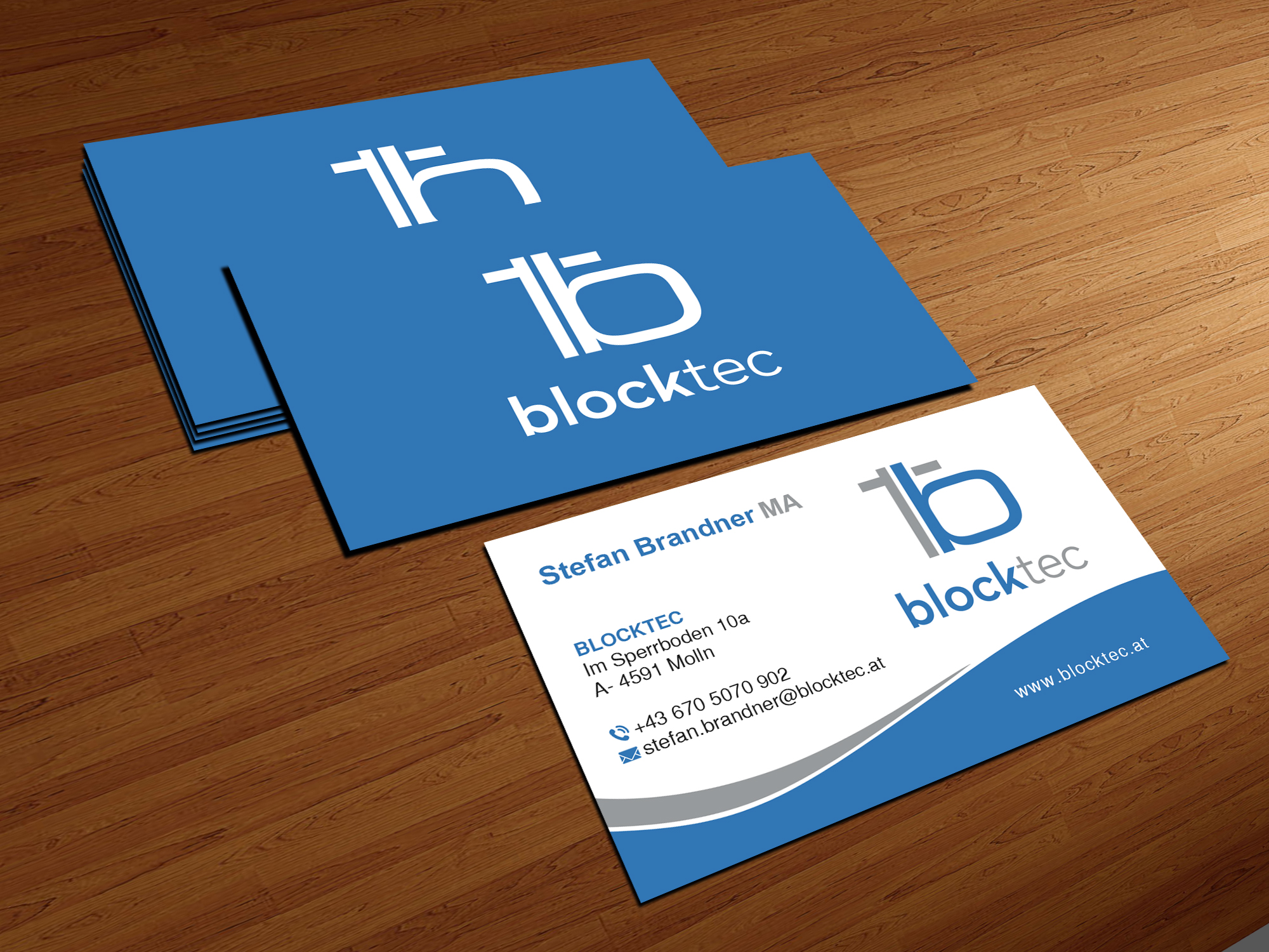 Logo Design by Creations Box 2015 for blocktec Stefan Brandner | Design #24390221