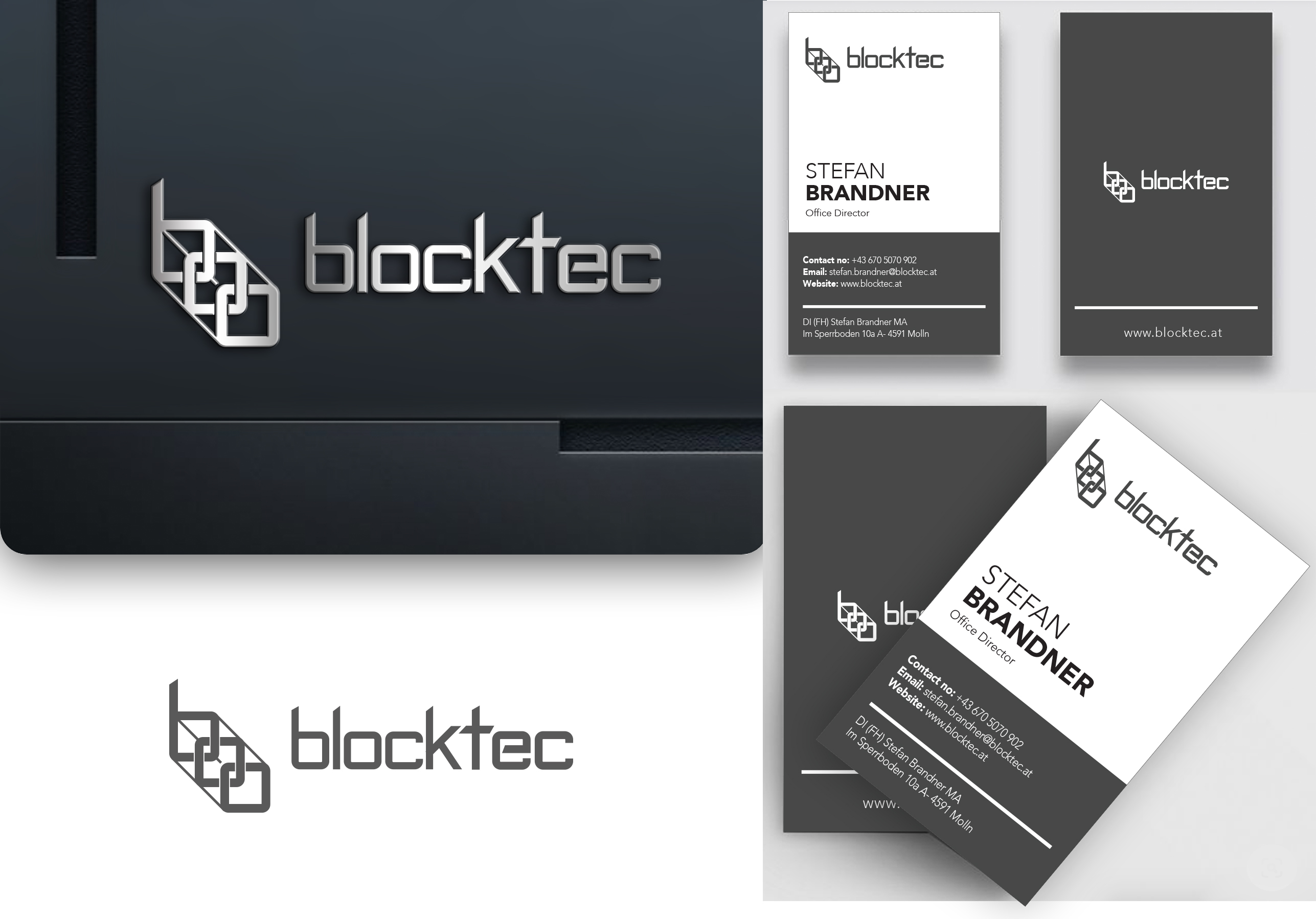 Logo Design by [HP] Henry Panaligan for blocktec Stefan Brandner | Design #24375697
