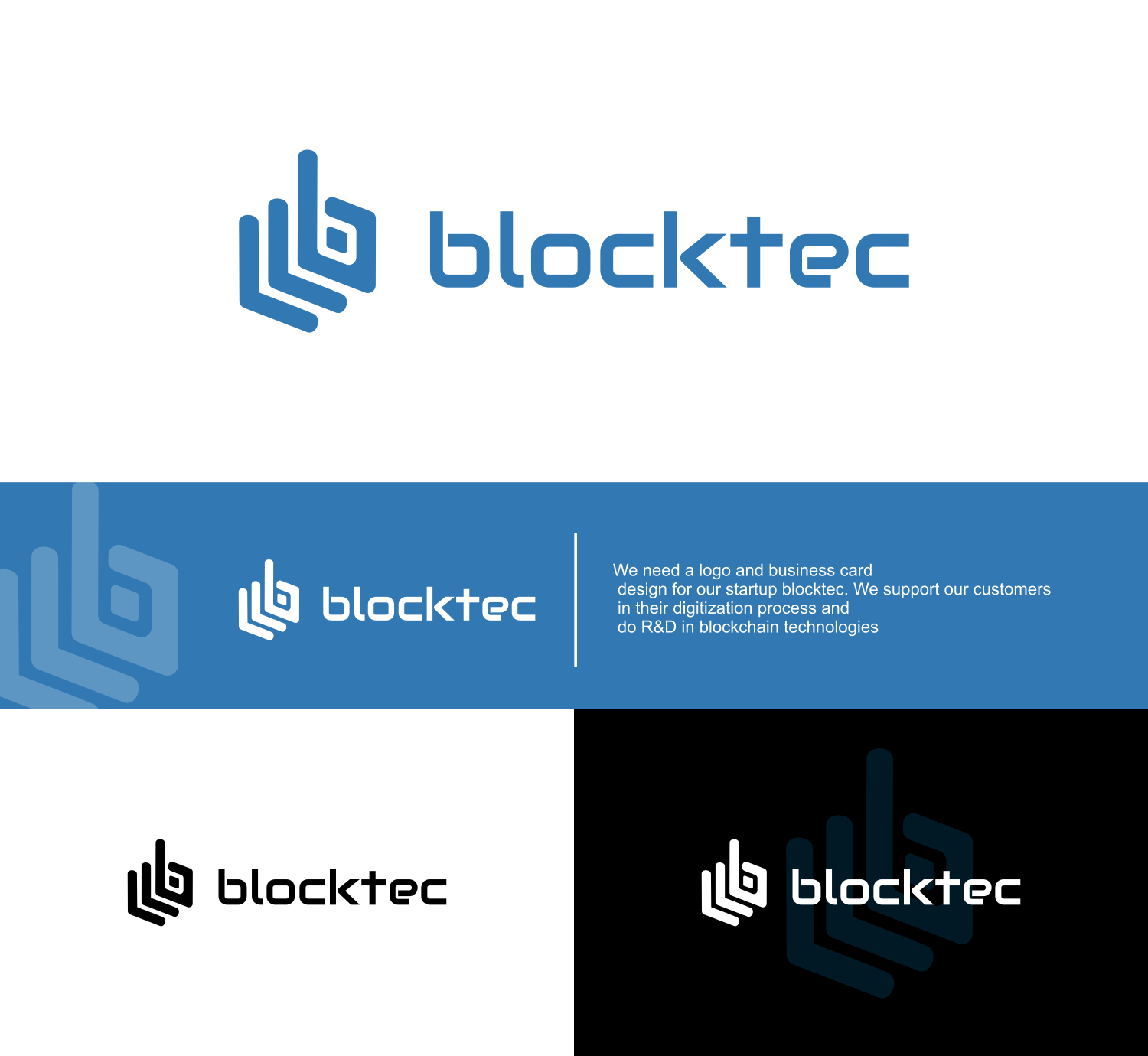 Logo Design by fatiyadesign for blocktec Stefan Brandner | Design #24390937