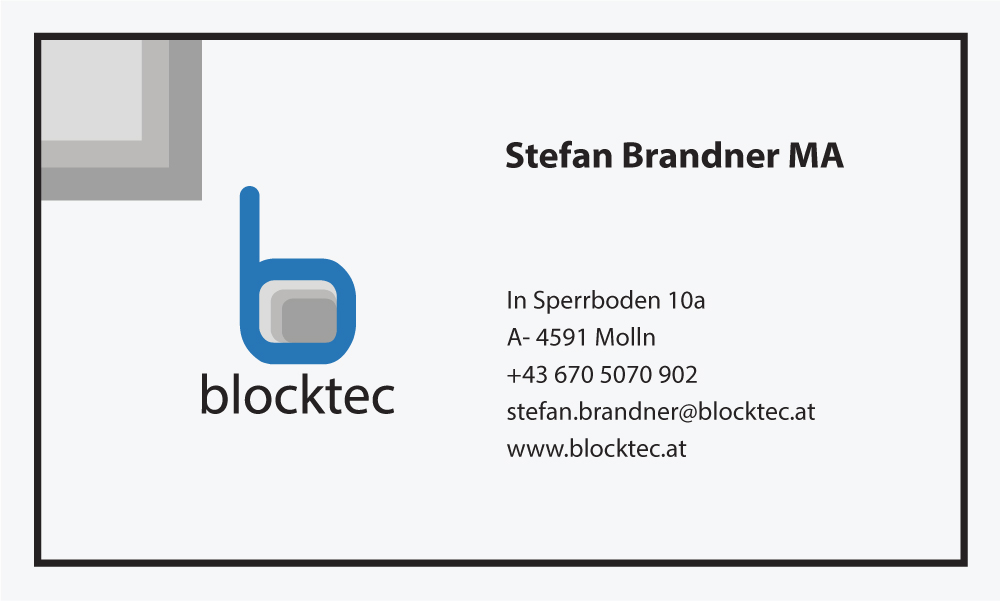 Logo Design by Animesh haldar for blocktec Stefan Brandner | Design #24385745