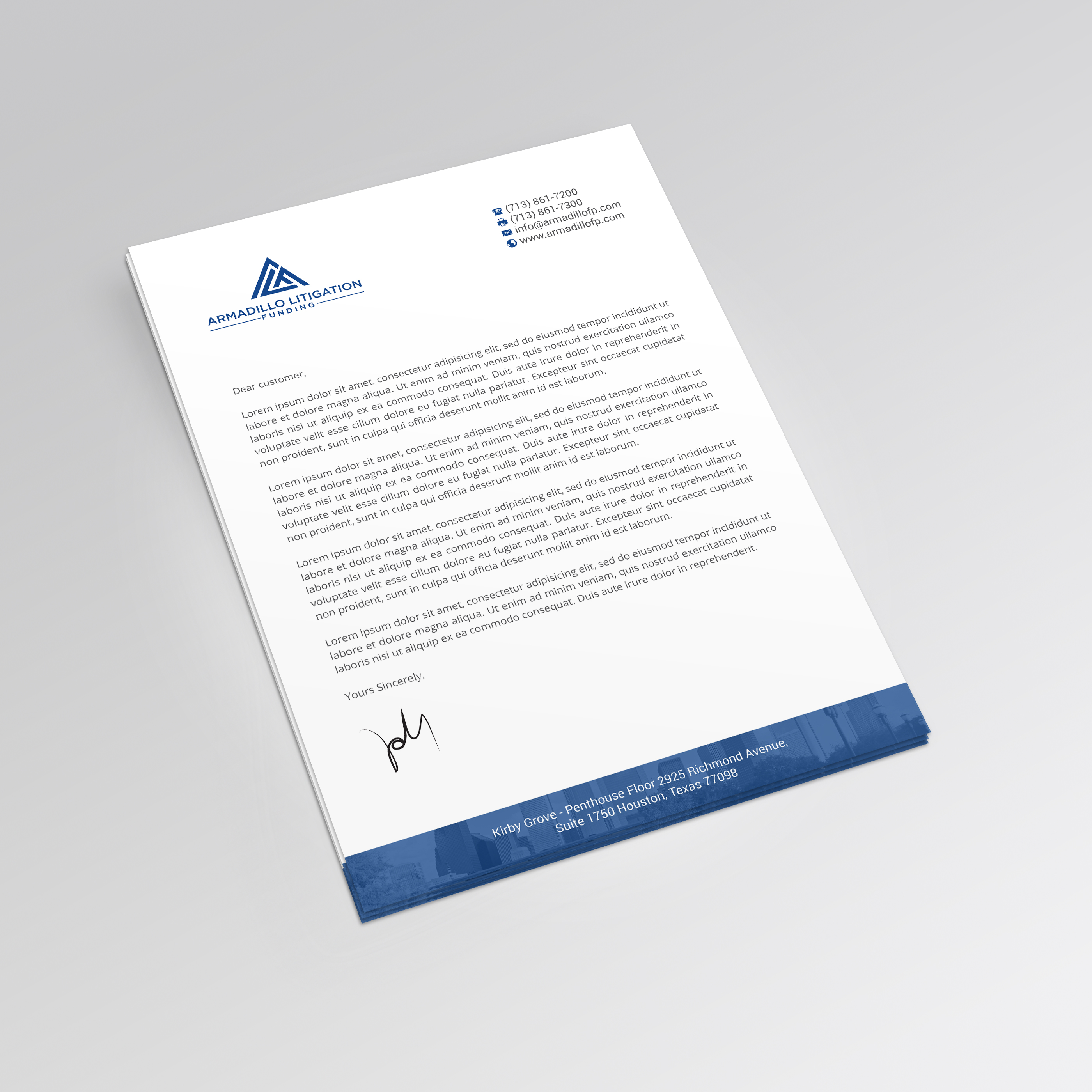 Letterhead Design by R.design for this project | Design #24393155