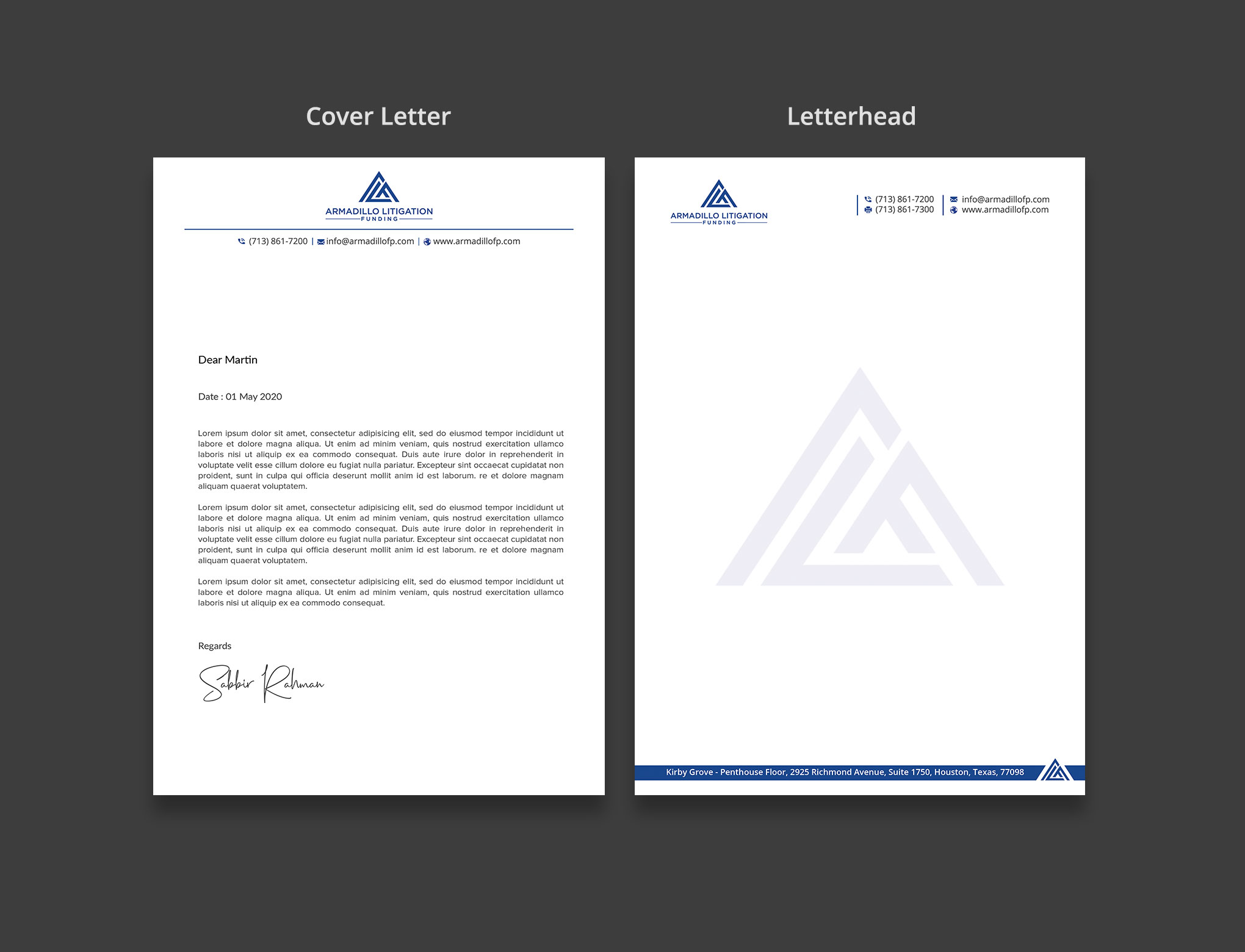Letterhead Design by sabbir049 for this project | Design #24383515