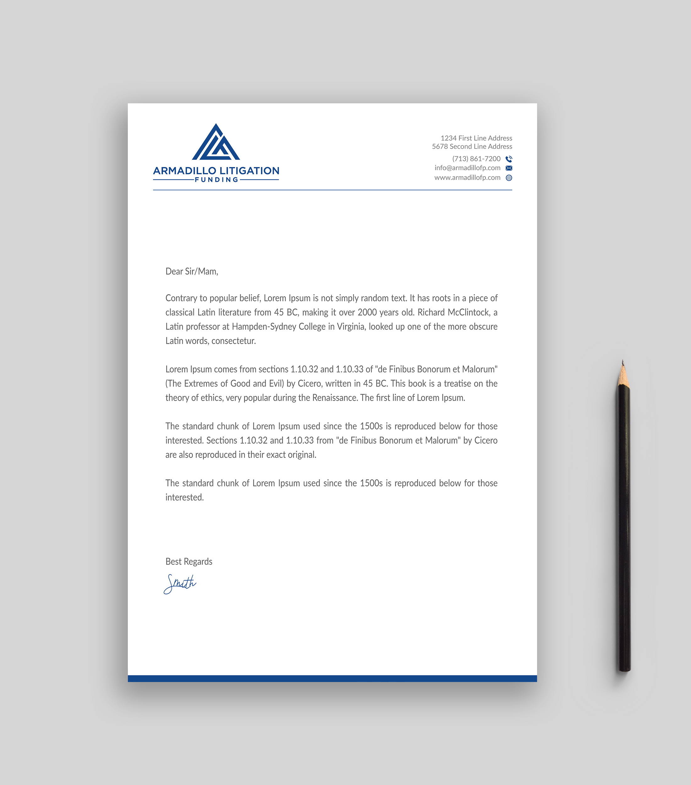 Letterhead Design by Musa. A for this project | Design #24384253