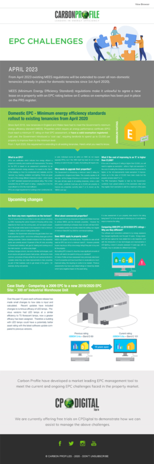 Newsletter Design by Best Design Hub for Carbon Profile Ltd | Design: #24381593