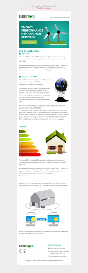Newsletter Design by Dabashes Adhikery for Carbon Profile Ltd | Design: #24397257