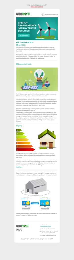 Newsletter Design by Dabashes Adhikery for Carbon Profile Ltd | Design: #24397898