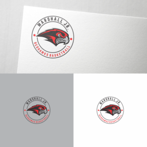 Marshall Jr. Redhawks Basketball | Logo Design by ZiangArt_Studio