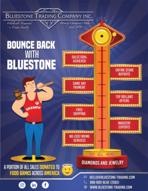 Bounce Back with Bluestone Trading | Graphic Design by Rickyy