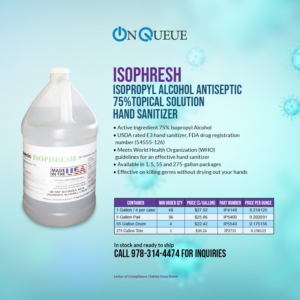 Isophresh Hand Sanitizer One Page Website | Diseño Web por DesignFive