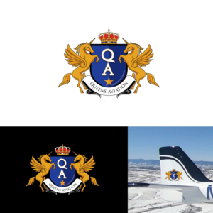 Queens Aviation | Diseño de Logo por FourtuneDesign