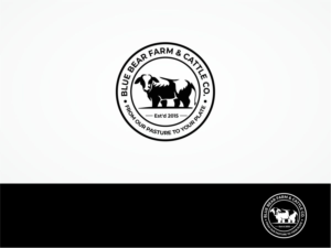 Logo-Design von Robby SC für Blue Bear Farm & Cattle Co.  | Design: #24426733