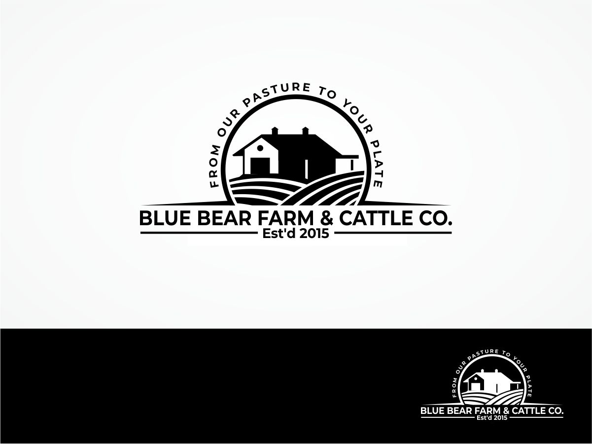Logo-Design von Robby SC für Blue Bear Farm & Cattle Co.  | Design #24426734