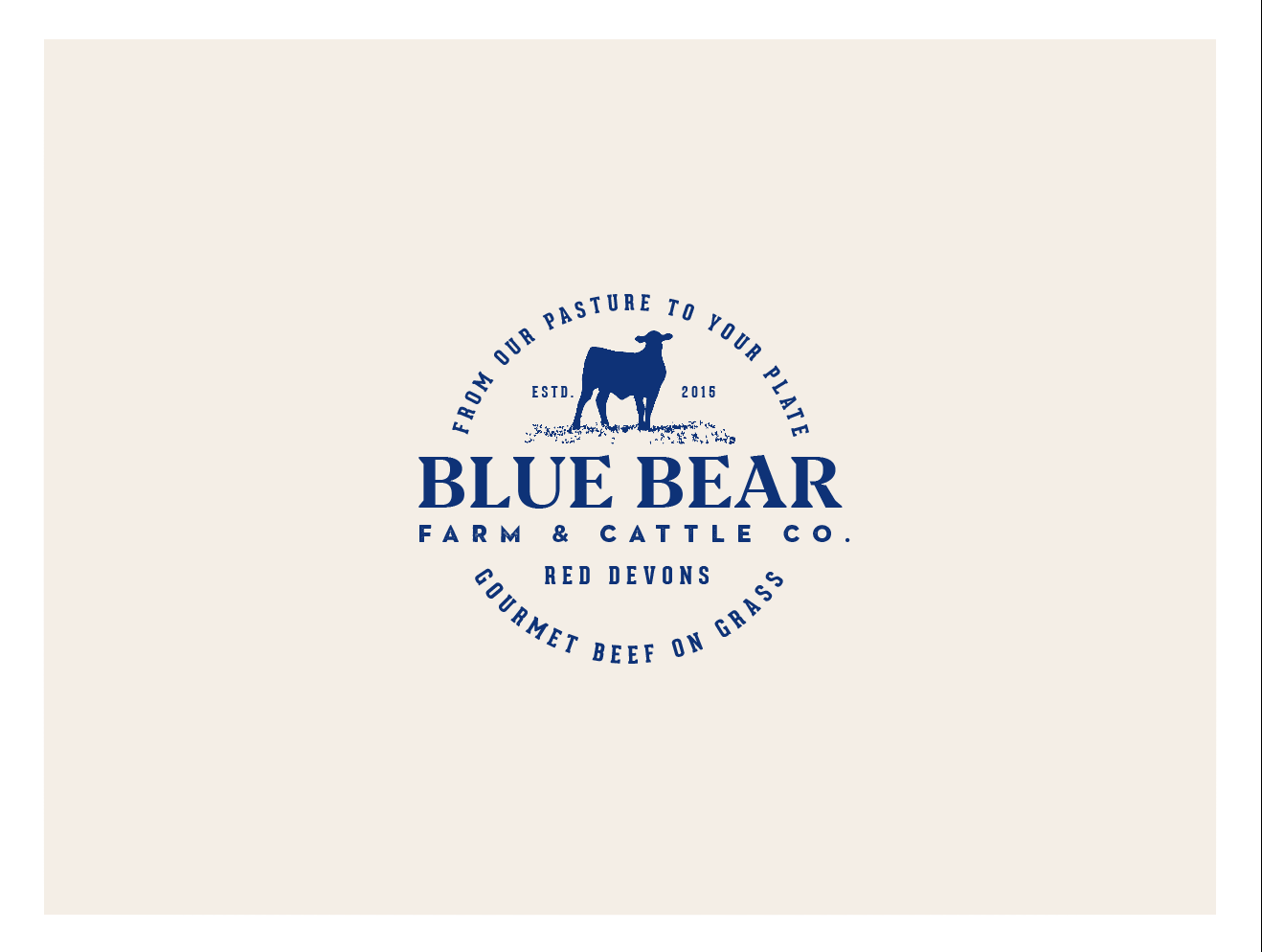 Design de Logo par wonderland pour Blue Bear Farm & Cattle Co.  | Design #24385811