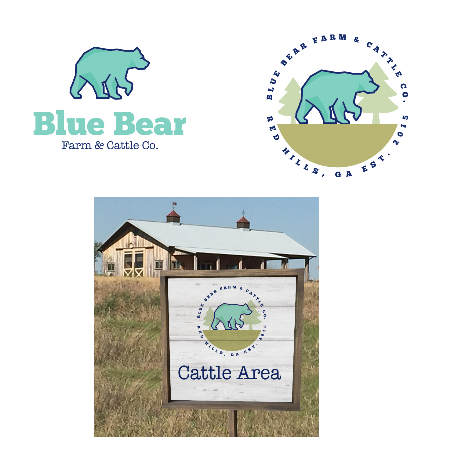 Logo Design by rls for Blue Bear Farm & Cattle Co.  | Design #24397145