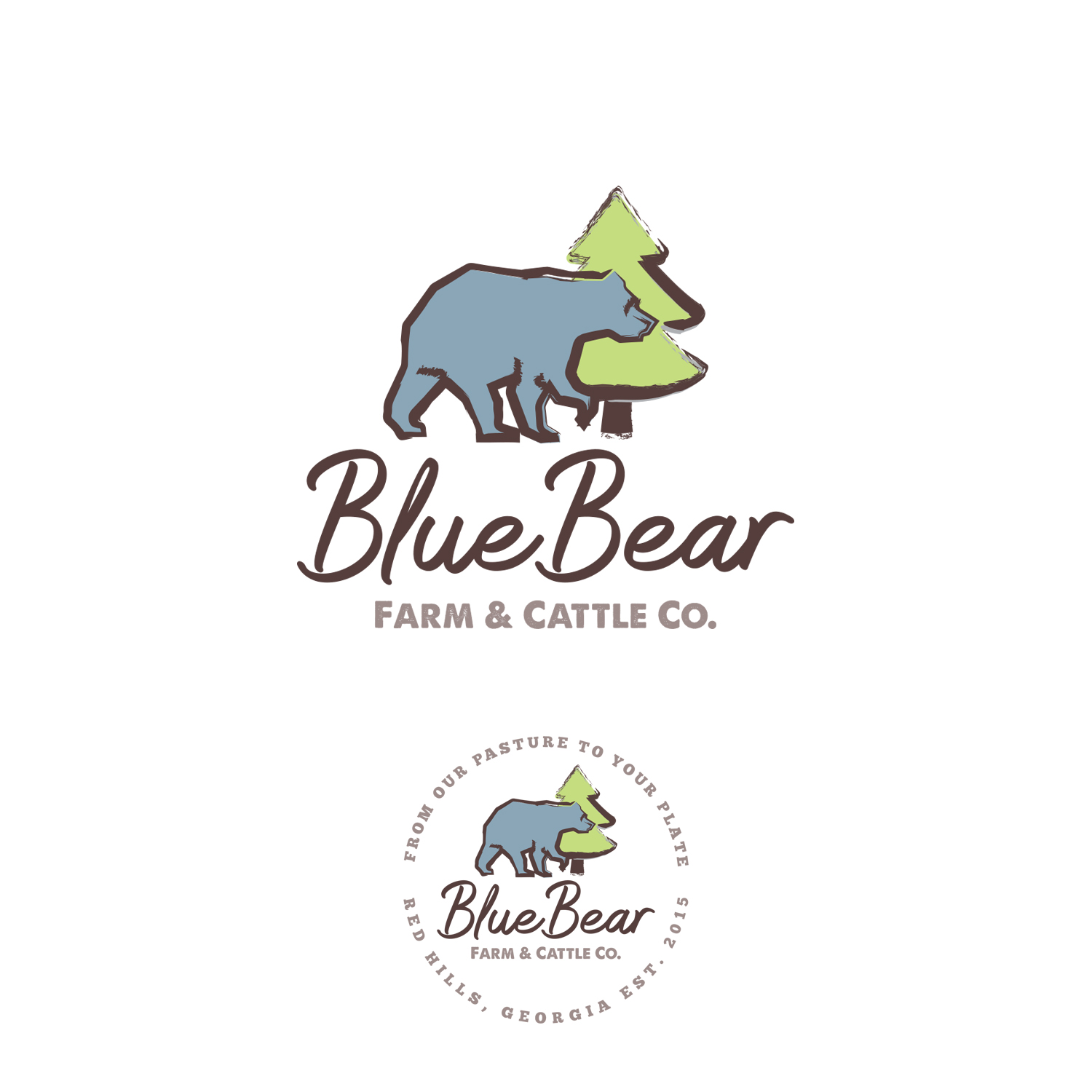 Logo Design by rls for Blue Bear Farm & Cattle Co.  | Design #24397410