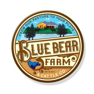 Blue Bear Farm & Cattle Co.   From our pasture to your plate  Est'd 2015 | Logo-Design von Dennis Jackson Design